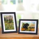 Lyeasw 4x6 Picture Frames Black Set of 15, Display Pictures 4x6 with Mat or 5x7 without Mat, Multi Photo Frames for Wall Hanging or Tabletop