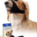TinyRex Dog Muzzle, Breathable Mesh Muzzle for Small Sized Dogs, Soft Muzzles to Prevent Biting, Adjustable Comfort Fit, Training Allows Panting and Drinking(Black, 1)