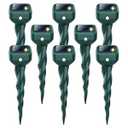 Mole Repellent Solar Powered, 8 Pack Snake & Skunk Repellent for Yard, IP 65 Waterproof Ultrasonic Deterrent Stakes, Get Rid for Rabbit, Gopher, Vole, Chipmunk, Deer, Groundhog for Lawns Garden