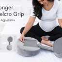 Pregnancy Pillow for Sleeping Memory Foam Maternity Pillow for Side Sleepers, Adjustable Travel Wedge Pillow Support for Back, Belly, and HIPS for Pregnant Women,Velvet Grey