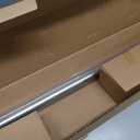 Ivilon Drapery Treatment Window Curtain Rod - Acrylic Ball 1 inch Pole. 28 to 48 Inch. Satin Nickel
