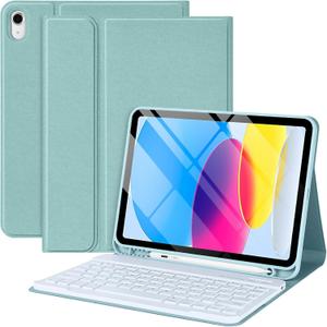 COO for iPad A16 11th 10th Generation Case with Keyboard, Detachable Wireless Bluetooth Keyboard Case with Pencil Holder for iPad 11 inch 2025 10th Gen 10.9 Inch 2022