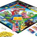Monopoly Junior Super Mario Edition Board Game, Fun Kids' Ages 5 and Up, Explore The Mushroom Kingdom as Mario, Peach, Yoshi, or Luigi (Amazon Exclusive)