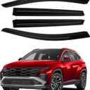 Canvcle Window Visors Rain Guards for 2022-2025 2026 Hyundai Tucson Accessories, Outside-Mount Tape-On Side Window Wind Deflectors Vent Visors Shades Rainproof 4PCS
