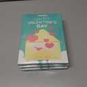 3 x 36 Pack Valentines Day Cards for Kids School  Adorable Die-Cut Animal & Food Classroom Valentines with Pink Envelopes & Stickers, 9 Cute Designs for Boys, Girls & Teachers