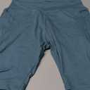 NEW YOUNG Biker Shorts Women with Pockets,5"/8" High Waisted Yoga Shorts Tummy Control for Workout Running (Large-X-Large, 7-dark Green)