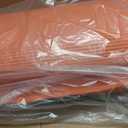 Gaiam Essentials Thick Yoga Mat Fitness & Exercise Mat with Easy-Cinch Carrier Strap, Orange, 72""L X 24""W X 2/5 Inch Thick-10mm