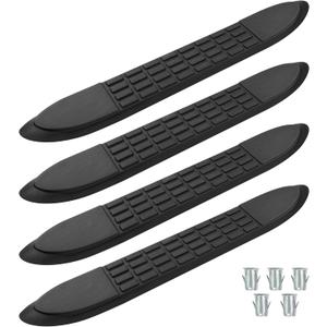 Nerf Bar Replacement Pads for 3" Round Tubes with 5 Holes, 21" X 3"  Durable Non-Slip Replacement Step Pad Set of 4, Easy InstallationVerify Tube Size & Hole Spacing!