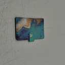 Passport Holder for Travel Essentials, RFID Blocking Leather Cover Wallet with Magnetic Closure, Aesthetic & Cute Passport Book Case for Women and Men - Coastline