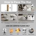 Office Chair Mat for Carpet Floor, 2 Pack 30" x 48" Chair Mat, Slip Resistant Heavy Duty Under Desk Protector Carpeted Floors Mats, Rolling Computer Mats with Studs for Office Low Pile Carpets, 2 pcs 30" x 48"