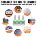 Welding Glue, Welding High-Strength Oily Glue, Universal Super, Instant Bonding, Strong Adhesion, 50g.4pcs