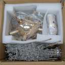 SineRise Modern Crystal Chandeliers Firework, Crystal Light Fixture, Dandelion Chandelier (12-Light, Gold) for Foyer Hallway Entryway Kitchen Bedroom