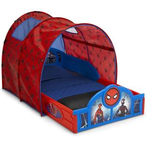 Delta Children Marvel Spider Man Sleep and Play Toddler Bed with Tent Delta Children Marvel Spider Man Sleep and Play Toddler Bed with Tent