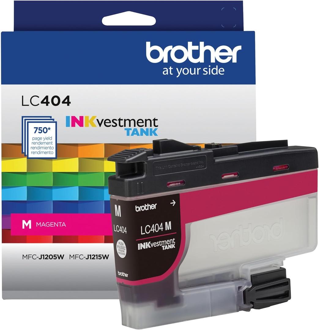 Brother Genuine LC404M Magenta INKvestment Tank Ink Cartridge
