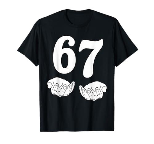 Six Seven 6 7 Funny 67 Gen Alpha Slang 6-7 Meme School T-Shirt, S