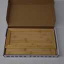 Bamboo Bread Box for Kitchen Counter-Large Capacity Bread Storage Container Farmhouse Bread Box with Window Bread Holder