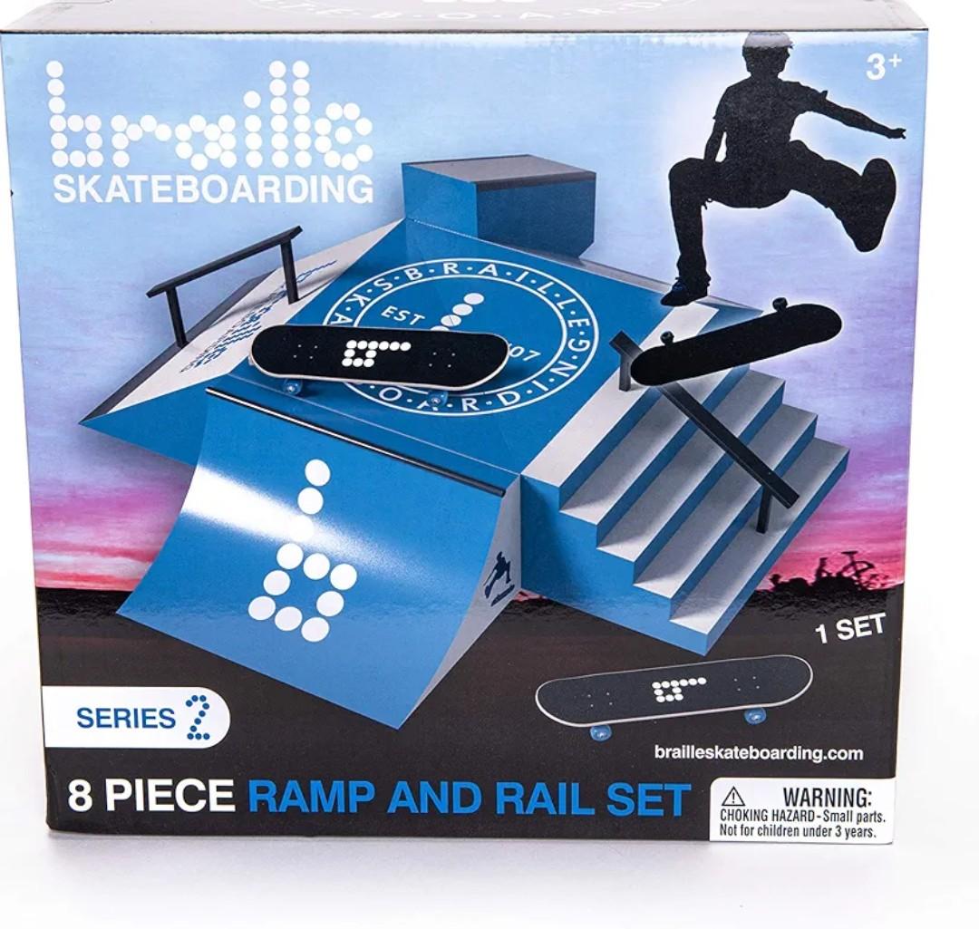 Braille Skateboarding Mini Skateboard Ramp – Series 2, Multicolor (215), Pack Of 2