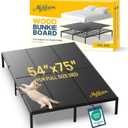 Bunkie Board Full Size (54x75'') - Extra Sturdy Wood Bed Boards for Slatted Metal Frame, Sleeper Sofa Support Board to Stop Sagging Mattress, Breathable, Quiet, Anti-Slip and Moisture-Resistant