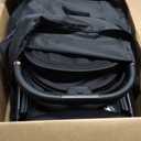 Gravity Folding Baby Stroller - Portable Travel Toddler Stroller w/Adjustable Backrest & Canopy, Lightweight and UV Protected, One-Hand Automatic Folding - Black