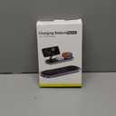 3 in 1 Fast Wireless Charger Stand for iPhone, Foldable Travel Charging Station for Magsafe for iPhone 17/Air/16/15/14/13/12 Series, Apple Watch Series, AirPods pro/2/3/4, Gifts for Women Men (Golden)