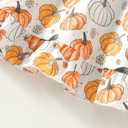 Halloween/Thanksgiving Little Girl Dress Pumpkin Long Sleeve Dresses Fall Outfits 2-9T (White)
