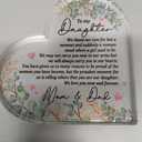 Message To Daughter Heart Plaque
