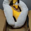 H-Shape Kid Car Sleeping Head Support (Goose), Car Travel Pillow with Headrest for Kids and Adults for Head, Neck, Arm Supports (Black)