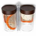 2 Set Sourdough Starter Jar Kit 1000ml Heat Resistant Sourdough Starter Container with Wooden Lid Reusable Wide Mouth Glass Sourdough Fermentation Jar for Sourdough Bread Baking