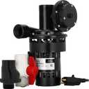 Automatic Utility Sink Pump Installed Directly Under Sink Gravity-free Drainage Heavy-Duty Thermoplastic 115V Includes Drain Screen Check Valve & Ball Valve