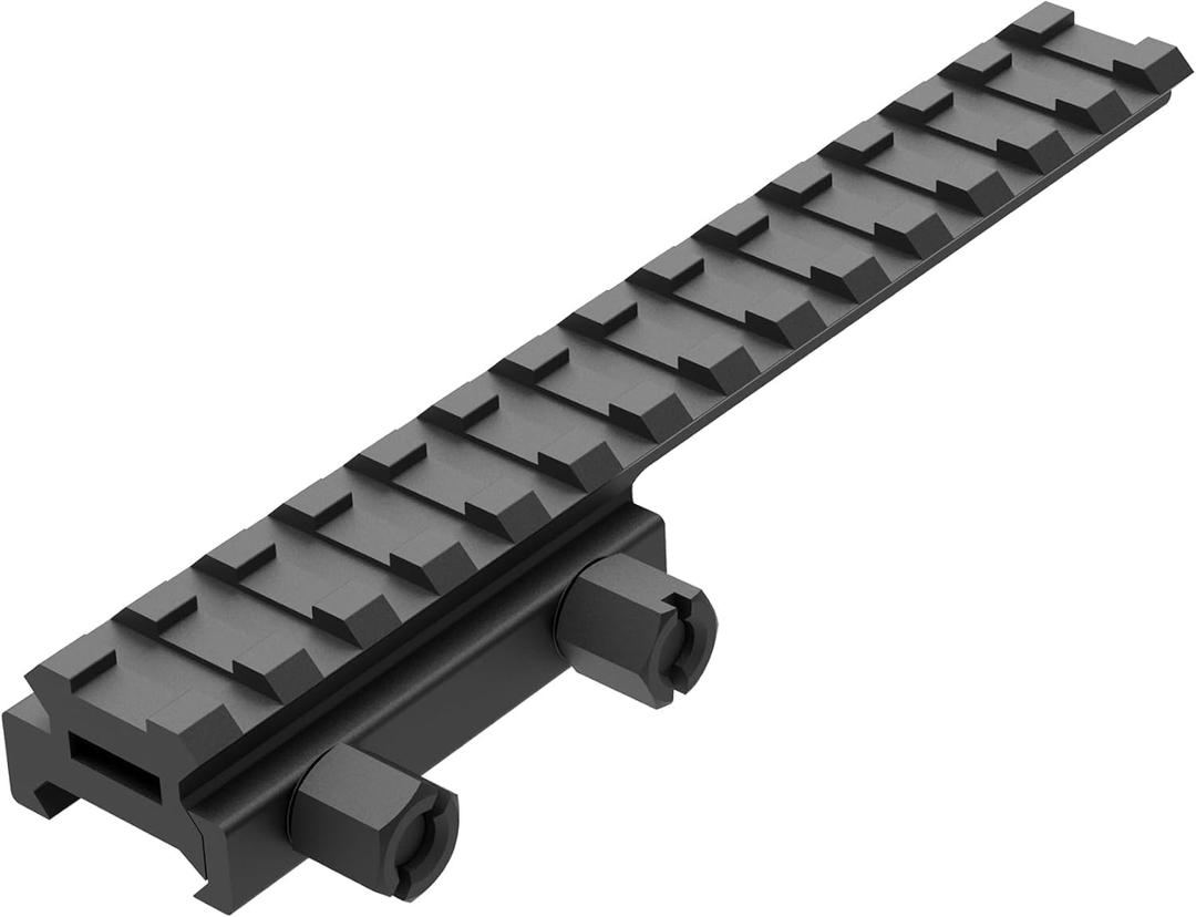 14-Slot Picatinny Rail Riser Mount (1"/0.83"/0.5" Height), 5.7" Length Flat Top Mount Adapter and Riser Mount