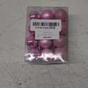 24 Mini Shatterproof Christmas Balls, 3cm/1.1'' Xmas Tree Ornaments Hanging Ball for Birthday Halloween Holiday Wedding Party Decorations, Pink