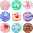 16 Pack Mini Butter Slime Kit, With Pink Watermelon & Lemon Slice Scents. Mermaid Slime Included - DIY Scented Slime Party Favor and Stress Relief Toy for Boys & Girls