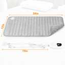 Deepsoon Heating Pad,Electric Heating Pads for Back,Neck,Moist Heating Pad for Abdomen Shoulder Knee Legs,Dry/Moist Heat&Auto Shut Off,Mother's Day Birthday for Men and Women,Light Gray,24x12 Inch