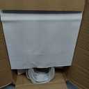 Toovip 50 Pack 8x4.75x10 Inch Medium White Kraft Paper Bags with Handles Bulk, Gift Wrap Bags for Favors Grocery Retail Party Birthday Shopping Business Goody Craft Merchandise Take Out Sacks