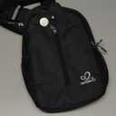 WATERFLY Crossbody Sling Backpack Sling Bag Travel Hiking Chest Bag Daypack (Black) (Small)