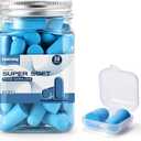 30Pair Soft Foam EarPlugs, 32dB Disposable Sound Blocking Noise Cancelling Ear Plugs for Sleeping/Concerts Loud Music/Shooting Guns/Work Construction, Hearing Safety Protection (Blue)