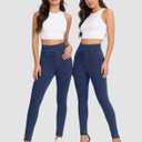 MONCCIZA Stretchy Jeans for Women High Waisted Skinny Jeggings Pull On Tummy Control Pants with Pockets (XXL)