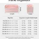 Bag Organizer Insert, Silky-Soft Lightweight Design, Multi-Pocket, Keeps Bag Organized & Protects Interior, Fits Birkin 25, Ideal for Travel & Daily Use(Pink, BK25 Retourné)