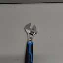 DURATECH 6 Inch Adjustable Wrench, 3-in-1 Spanner with Box End/Hex Function, CR-V Steel, Metric & SAE Scales, Chrome-plated, Bi-material soft Grip
