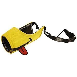 Cesar Millan Funny Muzzle, Smiley (Size 1, Yellow)
