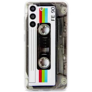 Case for Galaxy S21 FE 5G Shockproof Scratchproof with TPU Soft Bumper Retro Cassette Tape Case Compatible with Samsung Galaxy S21 FE 5G