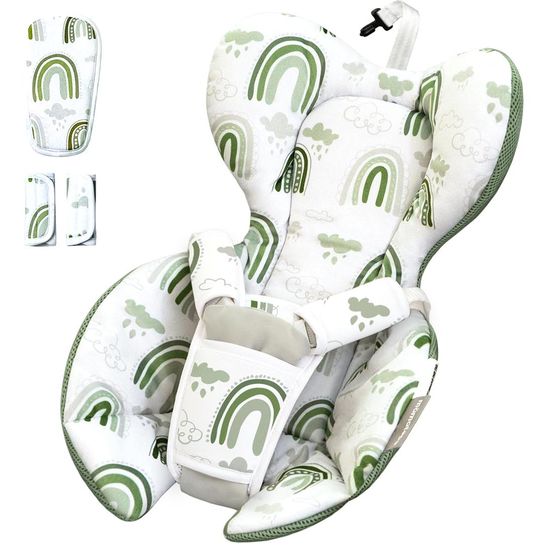 Infant Insert Compatible with 4moms RockaRoo and MamaRoo Multi-Motion Baby Swing for Newborn,Soft & Cool Mesh Fabric, Reversible Design,Newborn Insert with Head and Body Support,Machine Washable (Tepe12D)