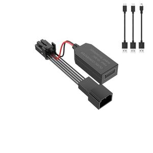 OthoKing Dashcam Power Adapter (10-pin Type A) Compatible with Select Nissan, Frontier, Titan, Altima, Infiniti, Subaru, Toyota & More. Connects to Rearview Mirror, Built-in USB Power Source.