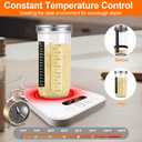 Sourdough Starter Warmer with Sourdough Bread Starter Kit, Abnaok Precise 1F Thermostat Control (70-180F) Timer Sour Dough Warmer Pad, Smart memory Warming On/Off