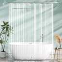 2 x AmazerBath Clear Shower Curtain Liner, 72x78 Long Plastic Shower Curtain Liner, Waterproof PEVA Shower Liner, Cute Lightweight Shower Curtains for Bathroom with 3 Magnets and 12 Rustproof Grommets