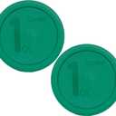 Pyrex 322-PC 1qt Green MIXING BOWL Food Storage Lid Covers - 2 Pack