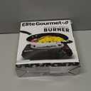 Elite Gourmet ESB100B Countertop Single Coiled Burner Electric Hot Plate, Temperature Control, Indicator Light, Easy to Clean, Black