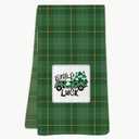 16" X 24" St Patrick's Day Kitchen Towels - Loads of Luck - Green Kitchen Towels & Hand Towel, for Spring Seasonal Holiday Home Kitchen Decoration & Holiday Parade Gifts (1Pcs) - A03