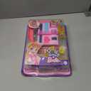 Polly Pocket Barbie Dreamhouse Compact, Dollhouse Playset with 3 Micro Dolls, 1 Puppy, 11 Accessories, Elevator & Pool (Multicolor)