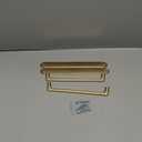 Goo-Ki Champgne Bronze Cabinet Pulls with Backplate, 7.6''(192MM) Hole Centers Zinc Alloy Cabinet Handle, 2 Pack